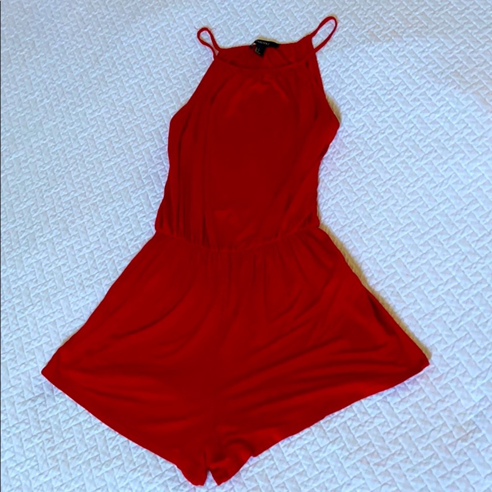 Forever 21 Red Romper